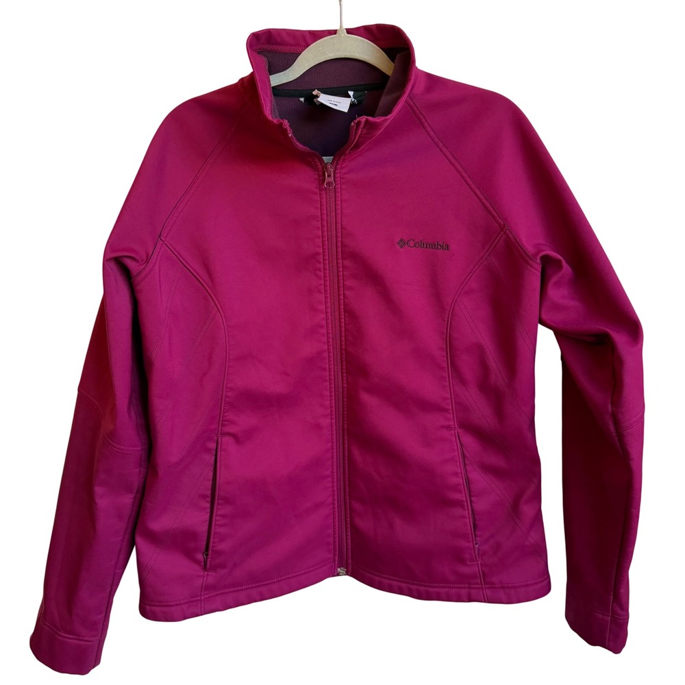 Columbia Kruser Ridge Softshell Jacket Womens XL Pink Purple Full Zip Gorpcore